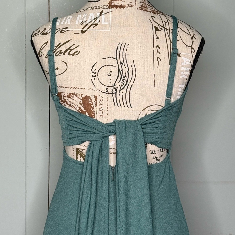 Birdy Grey Sage Green Floor Length Elegant Maxi Dress - Picture 6 of 9